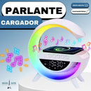 Parlante Con Luz Led Y Cargador Inalámbrico