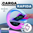 Parlante Con Luz Led Y Cargador Inalámbrico
